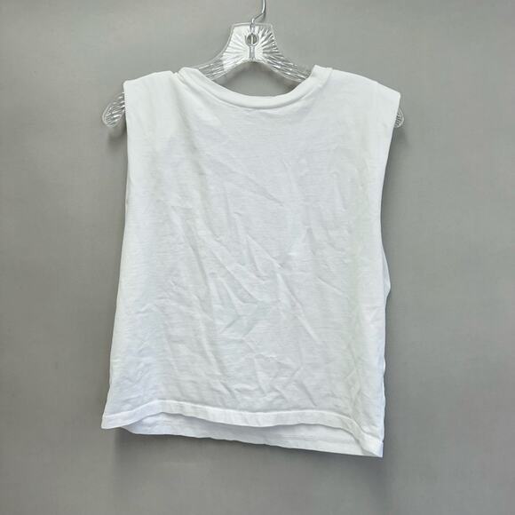 Allsaints Coni Shoulder Pad Cotton Sleeveless Muscle T-shirt - Picture 12 of 14